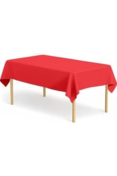 Yıldızan Plastic Disposable Tablecloth Red 137 * 270 cm 1302237