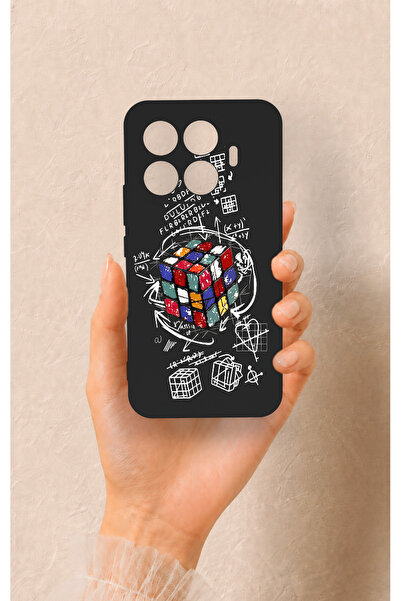 Vip Case Mi 17T Pro 5G Uyumlu Rubik Küb Desenli Silikon Kılıf