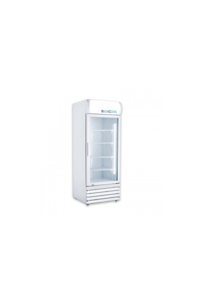 BANCO Bancol 1 Door Glass Display Refrigerator 14ft -White Ld-400
