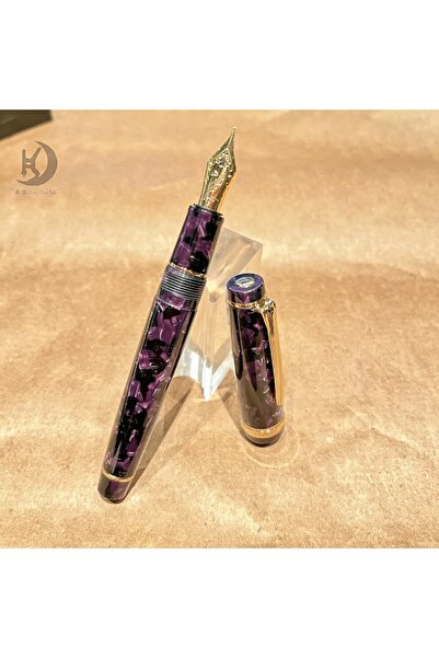 Choice17 قلم خط أكريليك فاخر للأعمال من M Dark purple JX 21، تصميم فريد كهدية...