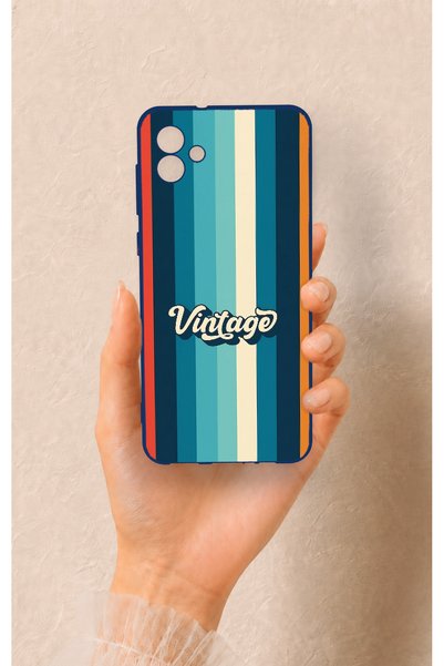 Vip Case Samsung A04 Compatible Vintage Patterned Silicone Case