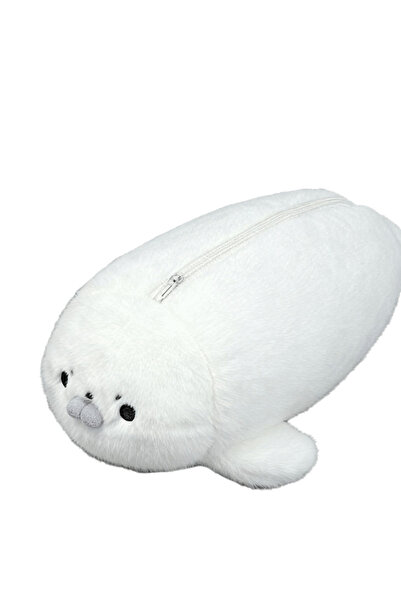 Choice4 White Seal Large Capacity Little Seal Pencil Case Animal Material Sea...