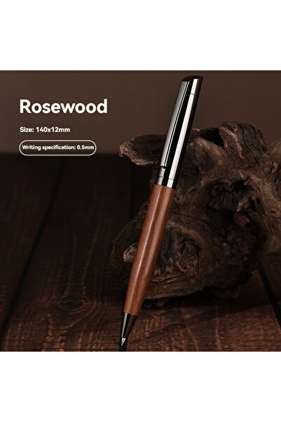 Choice1 black Rosewood High Quality Metal Wood Ballpoint Pen Premium Smooth W...