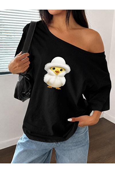 Flood Of Style T-Shirt - Μαύρο - Χαλαρό