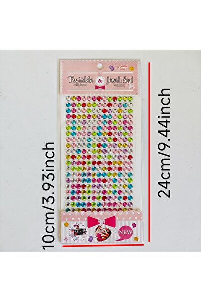 Choice1 Colorful Colorful Acrylic Diamond Stickers, Reusable 3D Crystal Semi-...