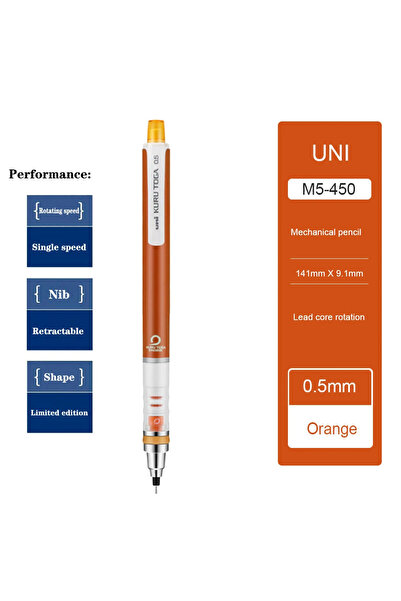 Choice3 قلم رصاص ميكانيكي ياباني UNI Kuru Toga طراز M5-450، قلم رصاص مقاوم لل...