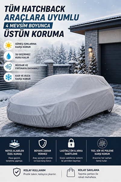 PJ & Me Luxury miflon car cover compatible with all hatchback vehicles, auto ...