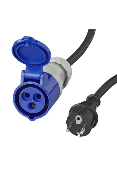 Proplus Adaptor de la priză Schuko la ștecher CEE (40 cm), 16A, protecție IP44