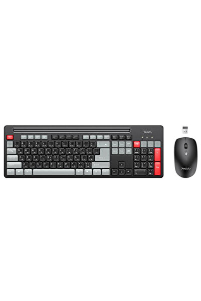 Yesido - Wireless Keyboard and Mouse Set (KB43) - 2.4GHz, 104 Keys, DPI:800-1...