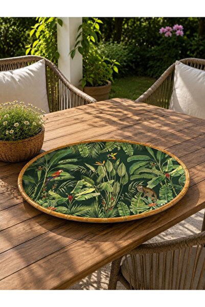 Easy Life Collection's Zanzibar Melamin Oval Tepsi 50 x 35 cm