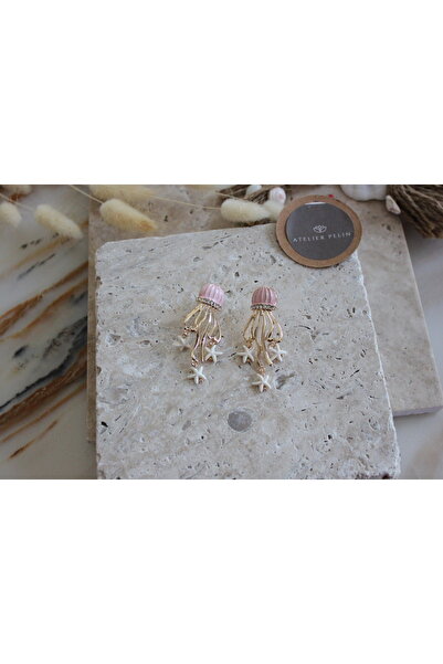 Atelier Pelin Jellyfish Model Earrings / Pink