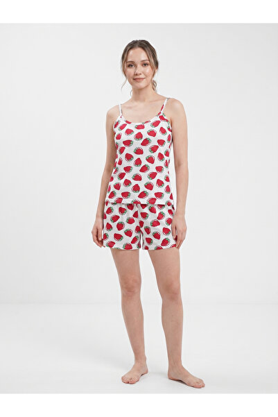 FAMES PİJAMA Pajama Sets - White - Shorts Length
