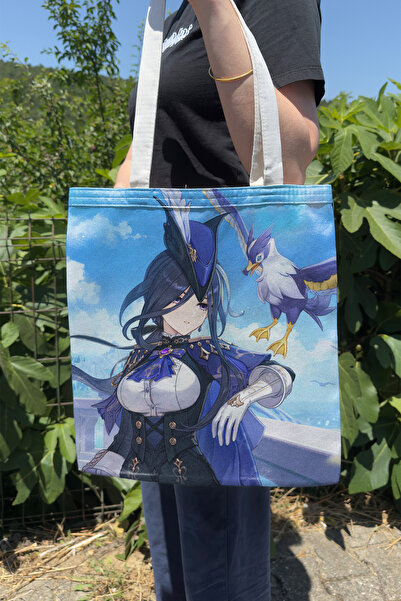 ZipZap Clorinde Genshin Impact V5 Double-Sided Canvas Print Tote Bag Anime Bag