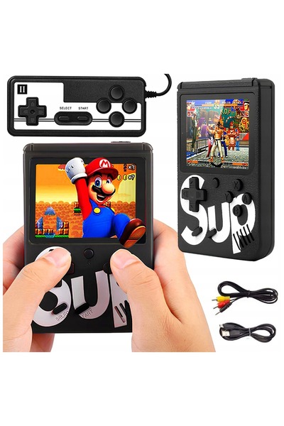 Ayawaska Consola portabila retro cu 400 jocuri, ecran LCD 3.0", conectare TV ...