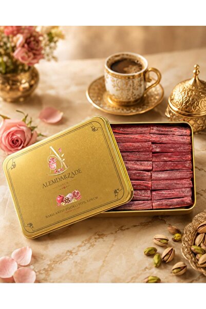 ALEMDARZADE NARLI ANTEP FISTIKLI FİTİL LOKUM 500G