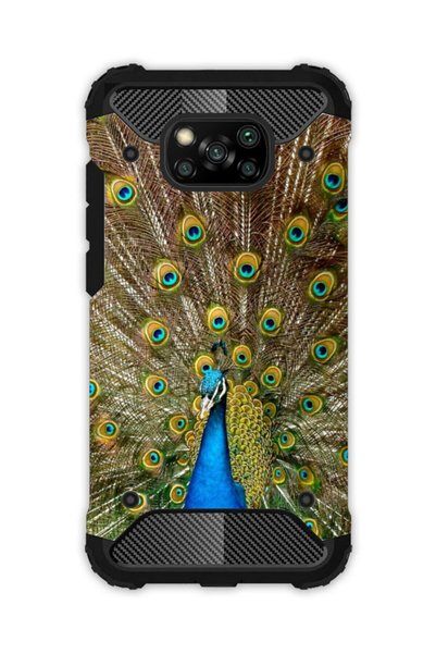 EGSTECH Poco X3 Pro - X3 Nfc Case Army Tank Full Protection Anti-Shock - Peacock