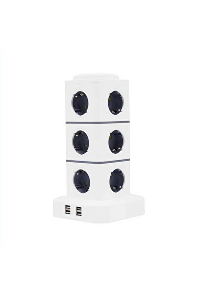 Tradesor RC-G 12 P Πολύπριζο 12 Θέσεων με 4 USB-A και καλώδιο 3 μέτρων