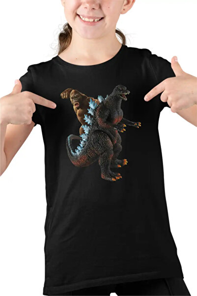 OEM Tricou Copii Fete Godzilla vs Kong Epic Battle