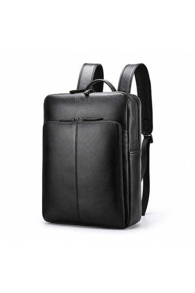 Busy Ldy & Gtm Rucsac business pentru laptop 15'' din piele Executive - negru