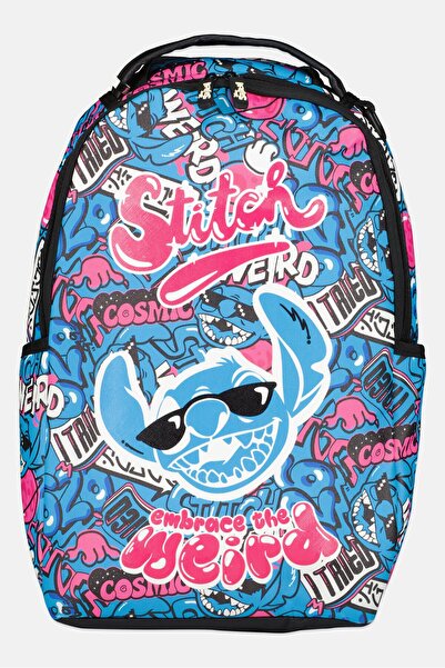 Disney Kids Girl Stitch Graphic Print Backpack, Multicolor