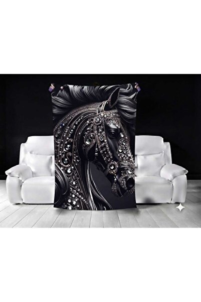 Elmas Dizayn تصميم خاص من ماركة خاصة، بطانية سرير تلفزيوني مقاس 150x220 سم، م...