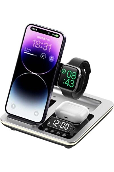 HXD Zoomlion 5-in-1 Wireless Charger Station – Fast Charging Stand for Phone,...