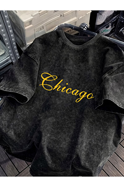 HOFFNUNG Unisex Oversize Vintage Washed Street Style Μόδα του δρόμου Βαμβακερ...