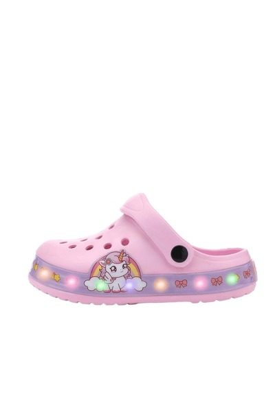 Childrenland Παιδική Χώρα_Μαγικό Σαμπό Μονόκερος με LED (Κωδικός:0027_led) Ροζ