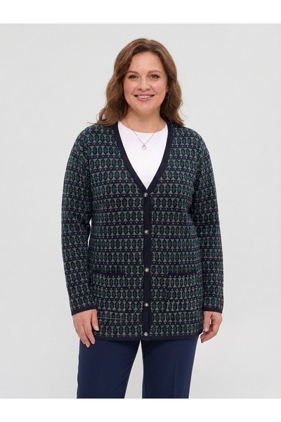 onno style women Classic Knitwear Colorful Buttoned Jacket
