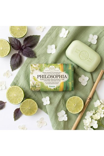 Nesti Dante Philosophia Breeze Soap 250g | Citrus Peel, Red Basil & Lime | Chlorophyll & Bamboo