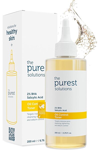 Purest تونر للتحكم في الزيوت من ذا سوليوشنز (2% حمض الساليسيليك BHA) - تنظيف ...