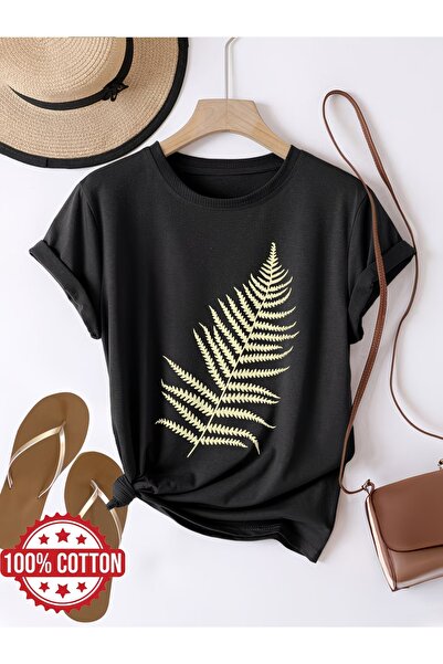 puolikuu Unisex Comfortable Fit Tshrit Printed Tshirt