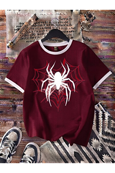 COHERENT Tricou supradimensionat din bumbac cu imprimeu personalizat SPIDER p...