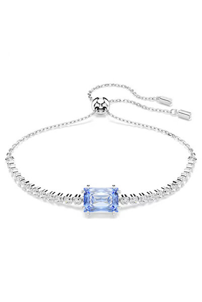 Swarovski Brățară strălucitoare cu zirconiu albastru în matrice 5693412