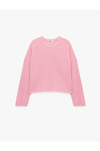 Koton Long Sleeve Crew Neck Basic Knitwear Sweater