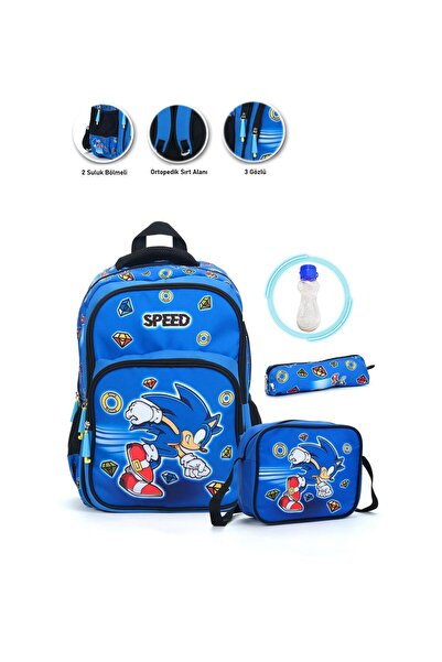 Tomac Sonic Okul Çantası + Beslenme + Kalemlik + Suluk İlkokul