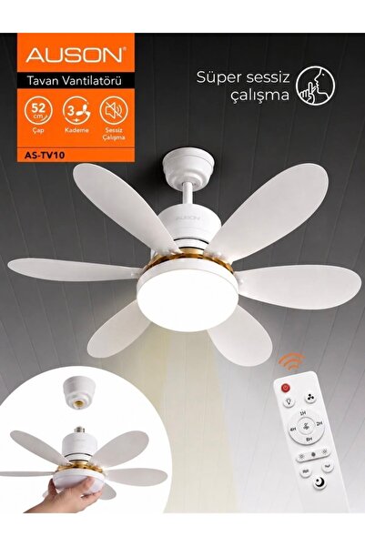 Auson 6 Kanatlı 40W Tavan Vantilatörü
