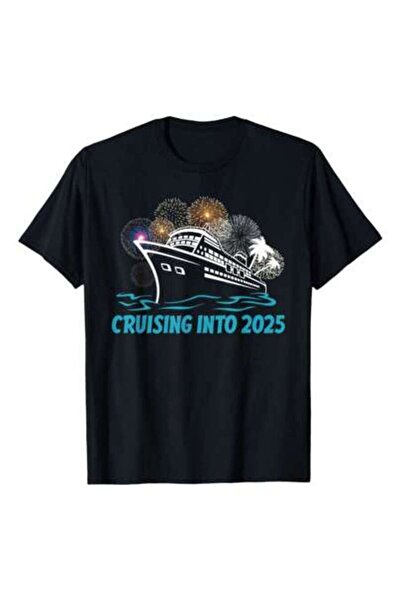 Astogria13 تي شيرت Happy New Year Matching Family Cruising Into 2025 Cruise، ...