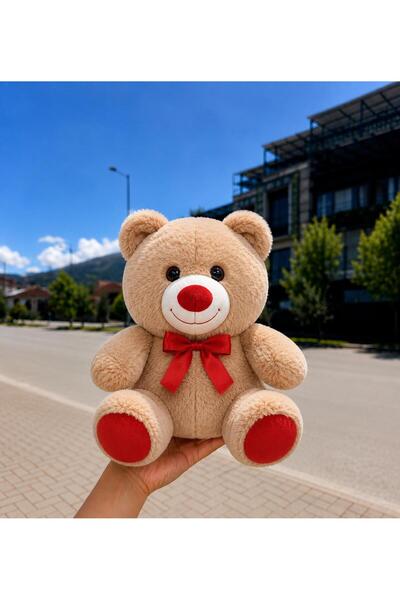 POLLYTOYS PELÜŞ OYUNCAKTA DÜNYA MARKASI دمية دب قطيفة لطيفة مقاس 30 سم - هدية...