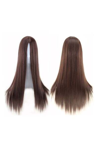Bläck HY Women's Synthetic Hair Party Wig Brown