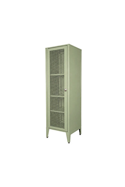ALFAFONET Ziglat 1550 Serisi Kilitli Metal Home Office Dolabı %70 Perfore Kap...