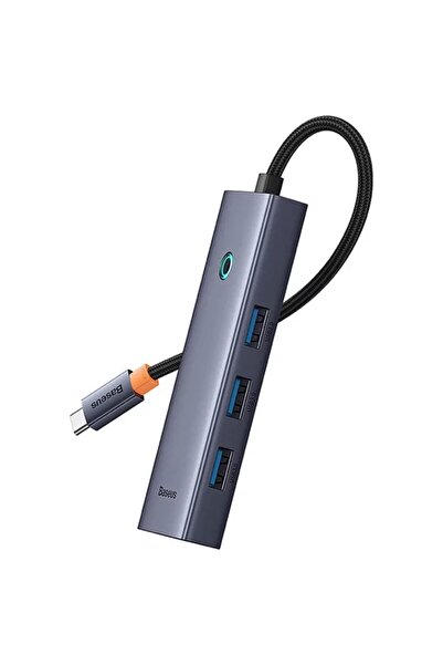 Baseus Hub USB, Seria Lite, De la Type-C la 4x USB 3.0, 5 Gbps, Control Touch...