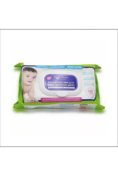 Generic Brand مدى حياة مناديل اطفال للبشرة الحساسة 100 منديل اخضر