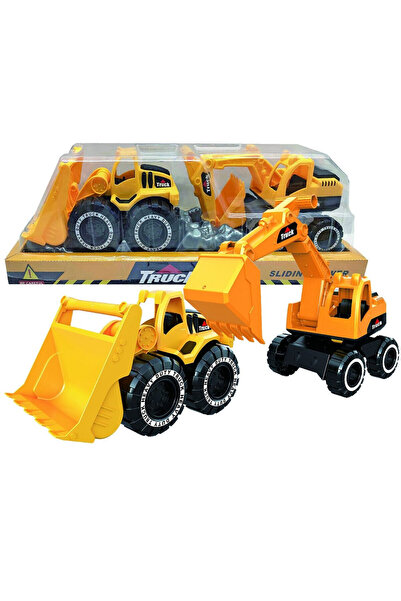 OEM Μπουλντόζα + Εκσκαφέας Free Wheels 41x13x12cm ToyMarkt 913554