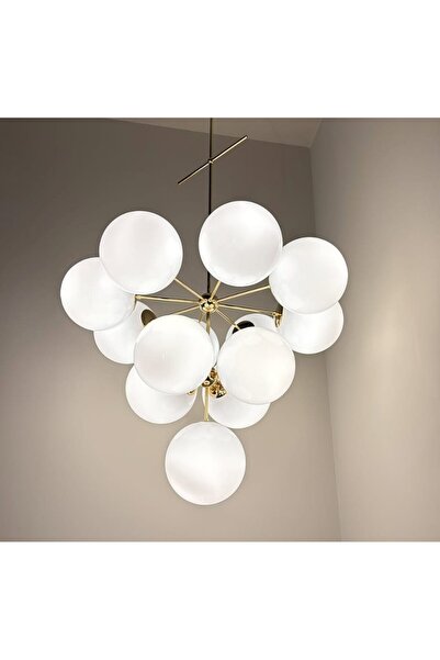 Belezza Lighting Gold Kaplama 13 Lü Tasarım Avize BLZZ007