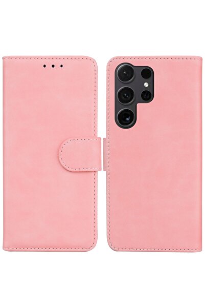 OEM Θήκη-Πορτοφόλι με Βάση Στήριξης για Samsung Galaxy S26 Ultra - Ροζ