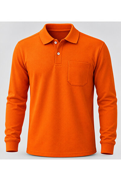 By Okat POLO YAKA CEPLİ KIŞLIK İŞ SWEATSHİRT