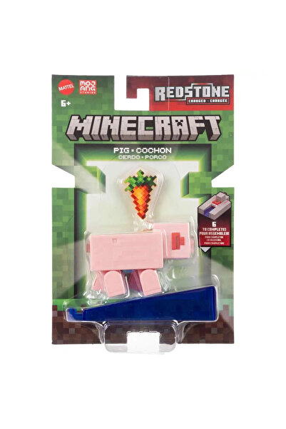 mattel MINECRAFT ФИГУРКА СВИНЯ ОТ БЛОКЧЕТА 8 СМ