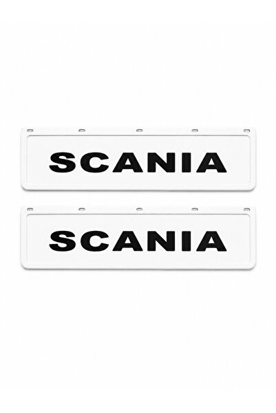 Scania 60×18 Beyaz Kabartma Siyah Baskı Tozluk Teknik