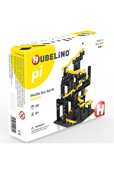 Hubelino Set de constructie Hubelino, Marble Run Pi, 99 piese, +8ani, Negru s...
